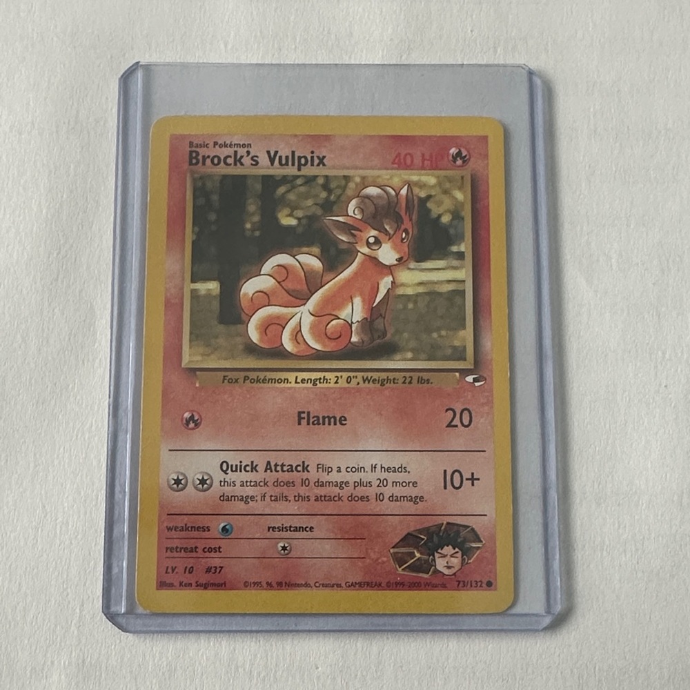 1st Edition Brock’s Vulpix #73/132 Pokemon Card
